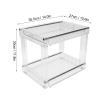 TOPINCN Coffee and Tea Organizer, Clear Stackable Desk Storage Rack view 3