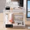TOPINCN Coffee and Tea Organizer, Clear Stackable Desk Storage Rack view 4