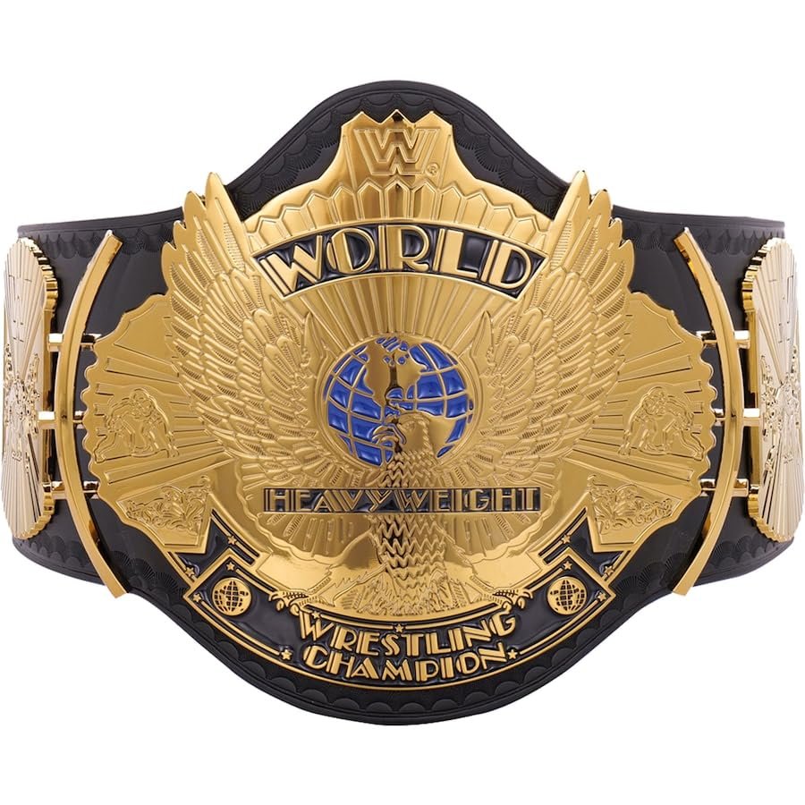 Classic Gold Winged Eagle Replica Heavyweight Championship Wrestling Belt – Adult Size