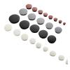 Round Nylon Hole Plugs, Decorative Plastic Covers, White, 13 mm, 20 pcs view 3