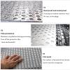 Qulamrdk 304 Stainless Steel Perforated Sheet, Decorative Corrosion-Resistant Metal Mesh, Drain & Outdoor Guard Grille (10 mm Mesh, 25 x 25 cm) view 3