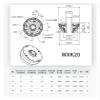 MRVAKDYDI Mini Harmonic Gear Reducer, Hollow-Drive, K14/17/20/25/32, Ratio 30–120 (K20–50) view 4