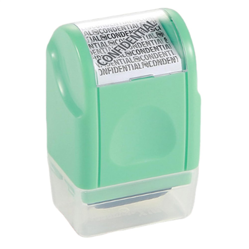 Huayeex Confidential Document Roller Stamp – Identity Theft Protection