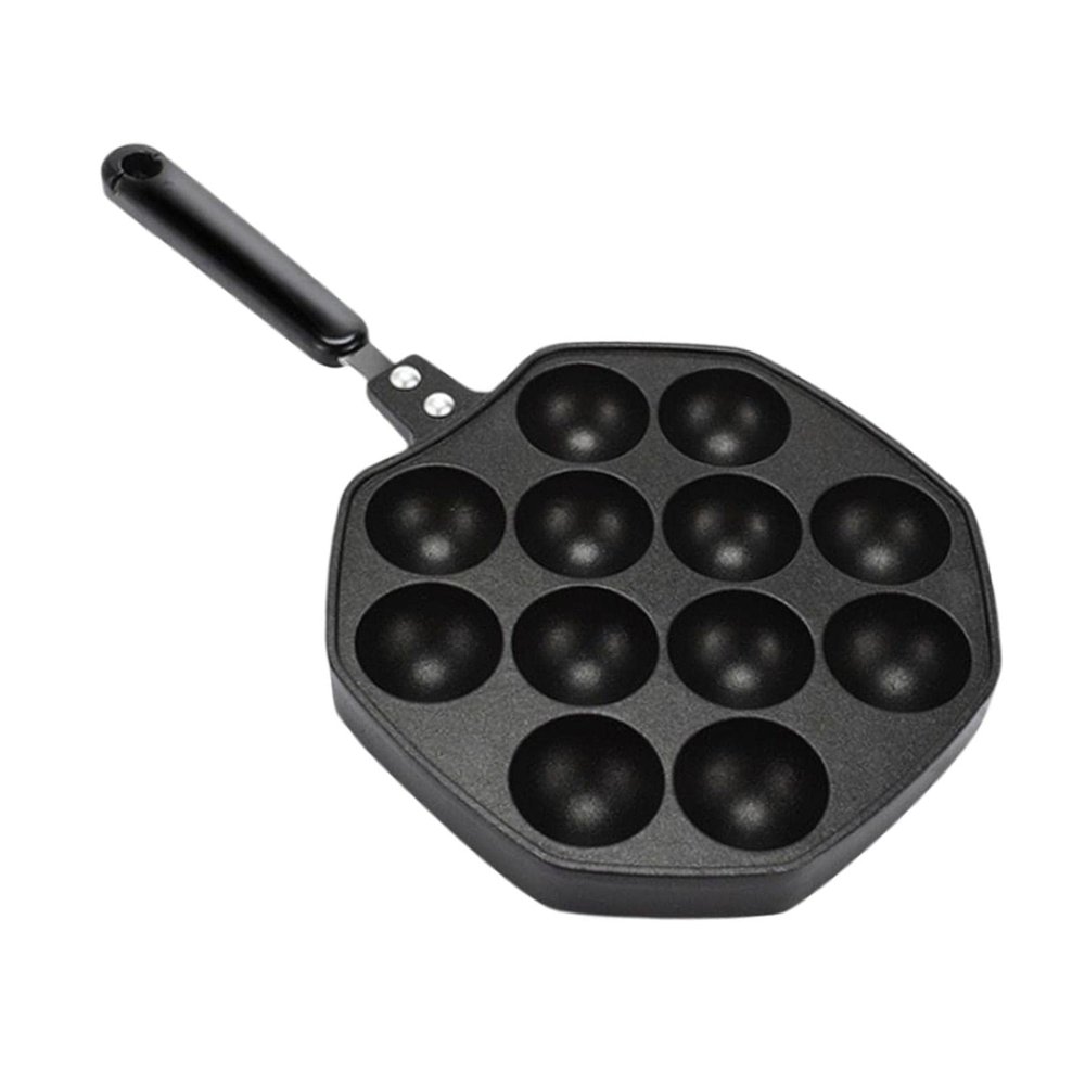 Takoyaki Octopus Ball Maker Pan, 12-Hole Takoyaki Baking Pan for Kitchen or Restaurant