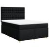 Teenpull Box Spring Bed with Mattress and Headboard, 160 x 200 cm, Black view 2