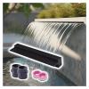 Stainless Steel Pond Filter and Waterfall Spillway, Recessed Wall Water Flow for Garden, Patio, Pool, and Spa view 1