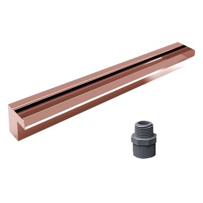 Waterfall Fountain Spillway for Gardens and Parks, Embedded Pond Overflow with Filter and Connection, Adjustable Water Feature Decoration