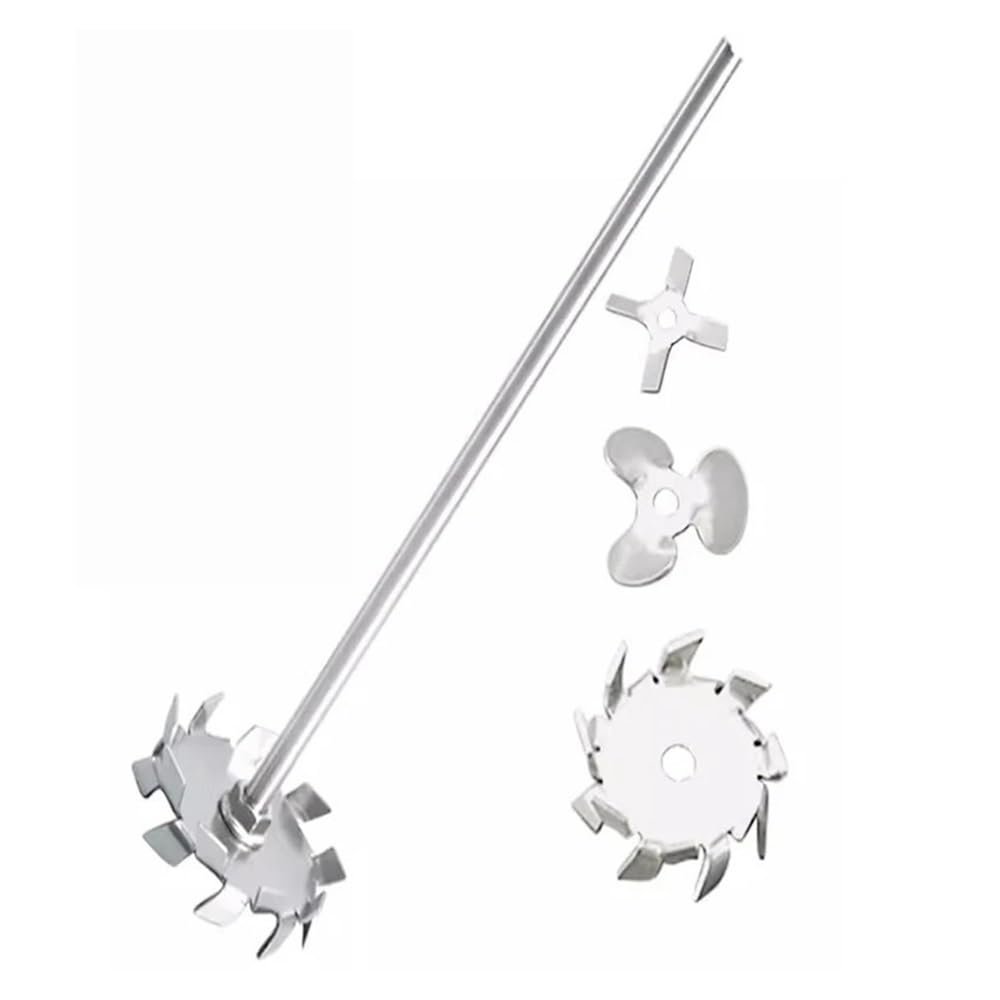 1 Set Laboratory 304 Stainless Steel Disk Stirrer with Stirring Rod (60 × 6 × 200 mm)