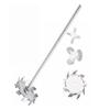 1 Set Laboratory 304 Stainless Steel Disk Stirrer with Stirring Rod (60 × 6 × 200 mm) view 1