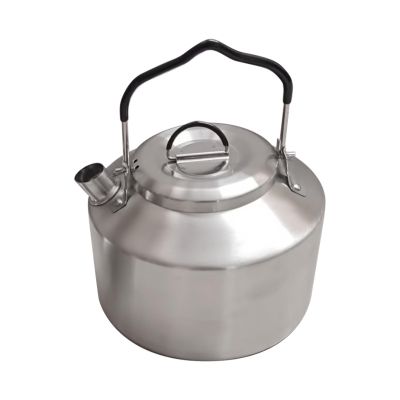 4082 1.8 L Stainless Steel Outdoor Kettle with Black Handle, Qmz296 (C, 14 cm)