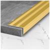 Stair Tread Mats, Durable Edge Protection for Wood, Tile, and Concrete Stairs, Fluted Design, Cuttable view 1