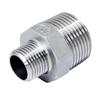CHAOUYYZ 1/8" 1/4" 3/8" 1/2" 3/4" 1" 2" 3" 4" BSP NPT Male Thread Reducer Hex Nipple, 304 Stainless Steel Pipe Fitting Coupling Adapter, BSPT SS316/3/4 to 1/2 Inch view 1