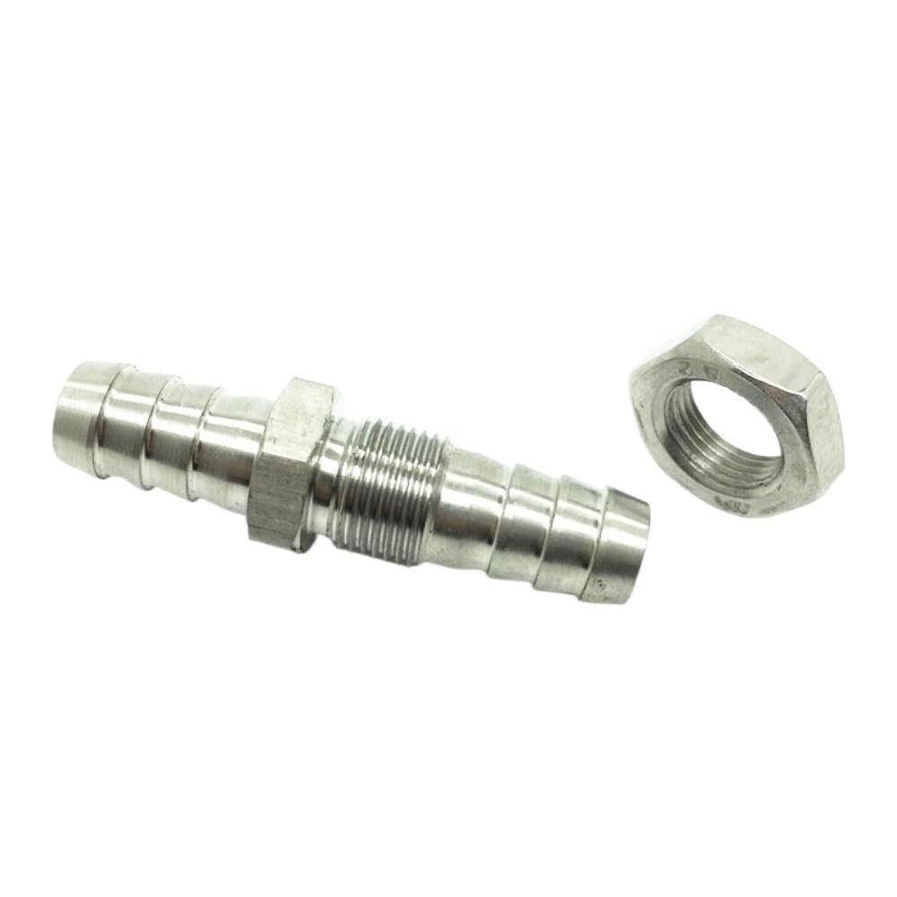 CHAOUYYZ 4 mm–19 mm Hose Fitting, Bulkhead Fitting, 304 Stainless Steel Coupling Adapter, Color/14 mm