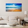 Feeby Canvas Wall Art, Beach and Sea Landscape, 31.5 x 15.7 in view 2