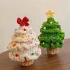CHENRI DIY Crochet Christmas Tree Kit with LED Light and Wooden Base view 4