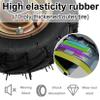 8-Inch and 10-Inch Pneumatic Rubber Casters, 4-Pack view 4