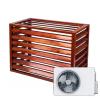 Unmjgybc Wood-Look Air Conditioner Cover for Outdoor Unit, Louvered Top, L110 × W60 × H80 (2–3P), Powder-Coated Aluminum view 1