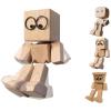Shaking Wooden Man Figurine, Handmade Wobble Figure for Car view 1