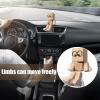 Shaking Wooden Man Figurine, Handmade Wobble Figure for Car view 3