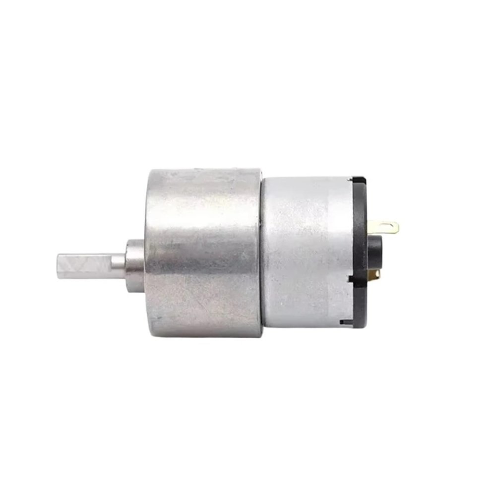 JGB37-520 DC 6V/12V/24V High-Torque Geared Motor, All-Metal Gearbox, Electric Motor, 7/12/22/35/45/66/107/200/320/600/960 RPM (319 RPM, 12V)