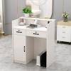 Compact Reception Counter with Lockable Drawer view 1
