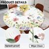 Odot Round Elastic Outdoor Tablecloth, Washable and Waterproof, Brown, 80 cm view 4