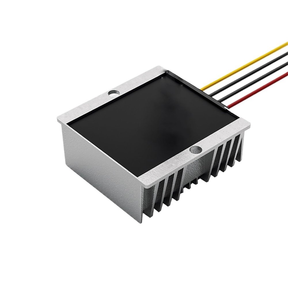 RISWEKFW 12V/24V to 7.5V DC Converter, 8A-40A, 10-40V to 7.5V Step-Down Module for Car Modifications (Gray)