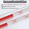 Cable Sleeve 1/2/4/10/16/25/35/60 mm Inner Diameter, PE Resin-Coated Heat Protection for Cables, 180°C Fire-Resistant Insulating Sleeve (164 ft/50 m, 2 mm) view 3