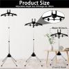 Ironing Board Holder, Height-Adjustable Telescoping Stand, Freestanding, Foldable, Gray view 2