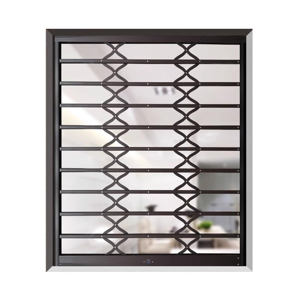 Foldable Aluminum Alloy Window Guard, Sliding Safety Bars, 130 x 100 cm