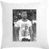 Funny Famous Deep Art Guy Photo Cushion, 40 x 40 cm, with Filling, White view 1