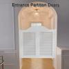 Solid Wood Saloon Swing Door Pair, Double Partition Door, Self-Closing, Retro Café Door view 2