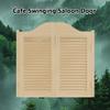 Solid Wood Saloon Swing Door Pair, Double Partition Door, Self-Closing, Retro Café Door view 3