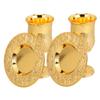 VALICLUD Judaica Chalices with Tray, Set of 2, Gold Zinc Alloy view 1