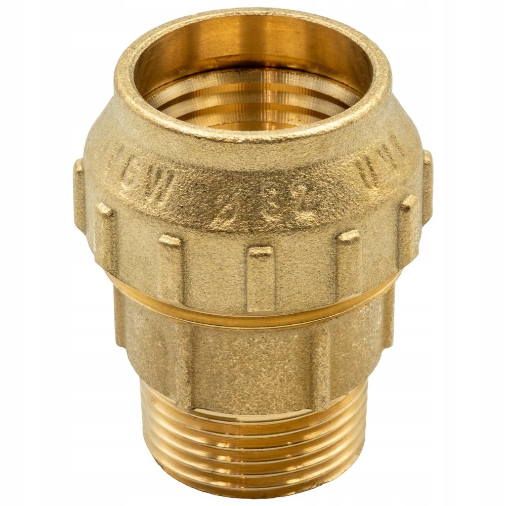 KNM Trade Brass Drinking Water Transition Fitting, Blue, 40 x 1 1/4 in.