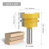 1 Pc. 12 mm / 12.7 mm Shank 1/2-Inch Glue-Joint Router Bit for Wood, Reversible Woodworking Chisel MC03119 (12.7 mm Shank) view 2