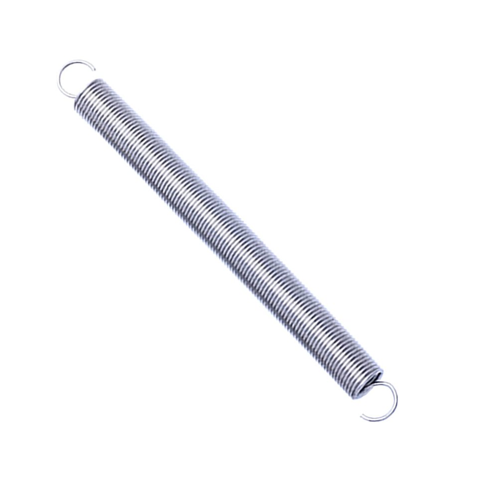 Extension Spring, 1 Pc, 0.7 mm Wire Diameter, 8 mm Outer Diameter, 130–300 mm Length, Stainless Steel with Hooks