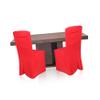 VICASKY 4-Piece Waterproof Elastic Chair Covers, Red view 2