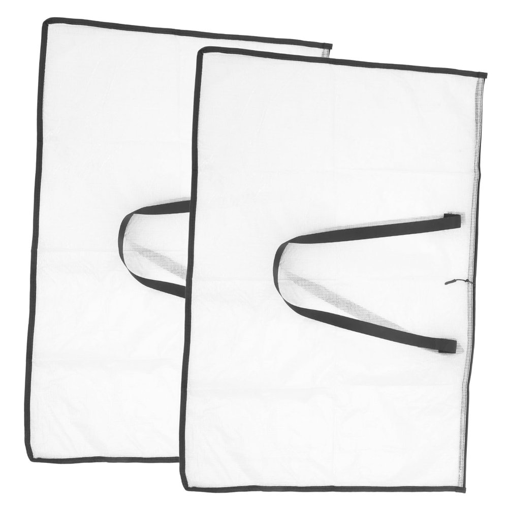 ARTSEWPLY 2-Piece Transparent Art Portfolio Bags with Zipper and Handle