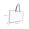 ARTSEWPLY 2-Piece Transparent Art Portfolio Bags with Zipper and Handle view 2