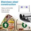 SHAHRYAR Automatic One-Way Stainless Steel Swing Gate, Self-Closing Pedestrian Barrier, 120 x 100 cm view 4