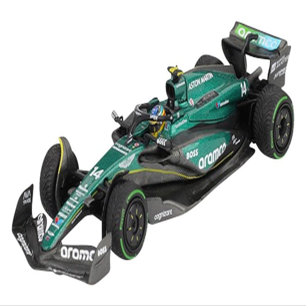 MINI GT MGT01113-L Aston Martin AMR24 #14 Fernando Alonso Canadian GP 2024 1:64 Scale Model Car