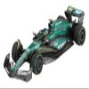 MINI GT MGT01113-L Aston Martin AMR24 #14 Fernando Alonso Canadian GP 2024 1:64 Scale Model Car view 1