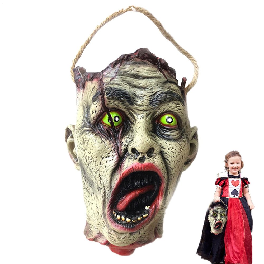 Tktouci Halloween Skull Candy Bucket, Decorative Party Decoration