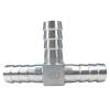 UZAMIRLEX Stainless Steel 3-Way T-Type Hose Barb Fitting, 15 mm view 1