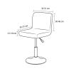 EVPCPWTYZY Elastic Stretch Velvet Swivel Bar Stool Covers, Dustproof and Wear-Resistant (7.4 pc) view 2