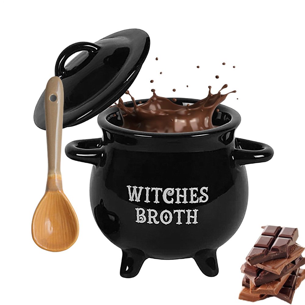 Halloween Ceramic Black Soup and Dip Bowl