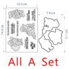 Christmas Santa Silicone Stamp and Metal Die for Card Making view 3