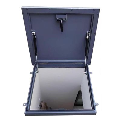 Weather-Resistant Roof Hatch Cover, Galvanized Steel, 60 x 100 cm
