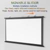 Manual Projector Screen, 4:3/16:9, 4K/Full HD view 4